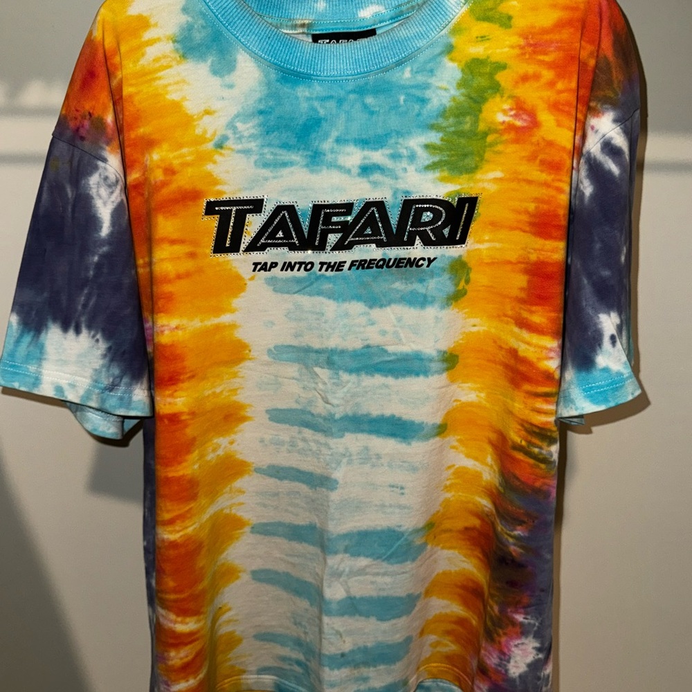 Tafari multi color tie die/ bedazzle